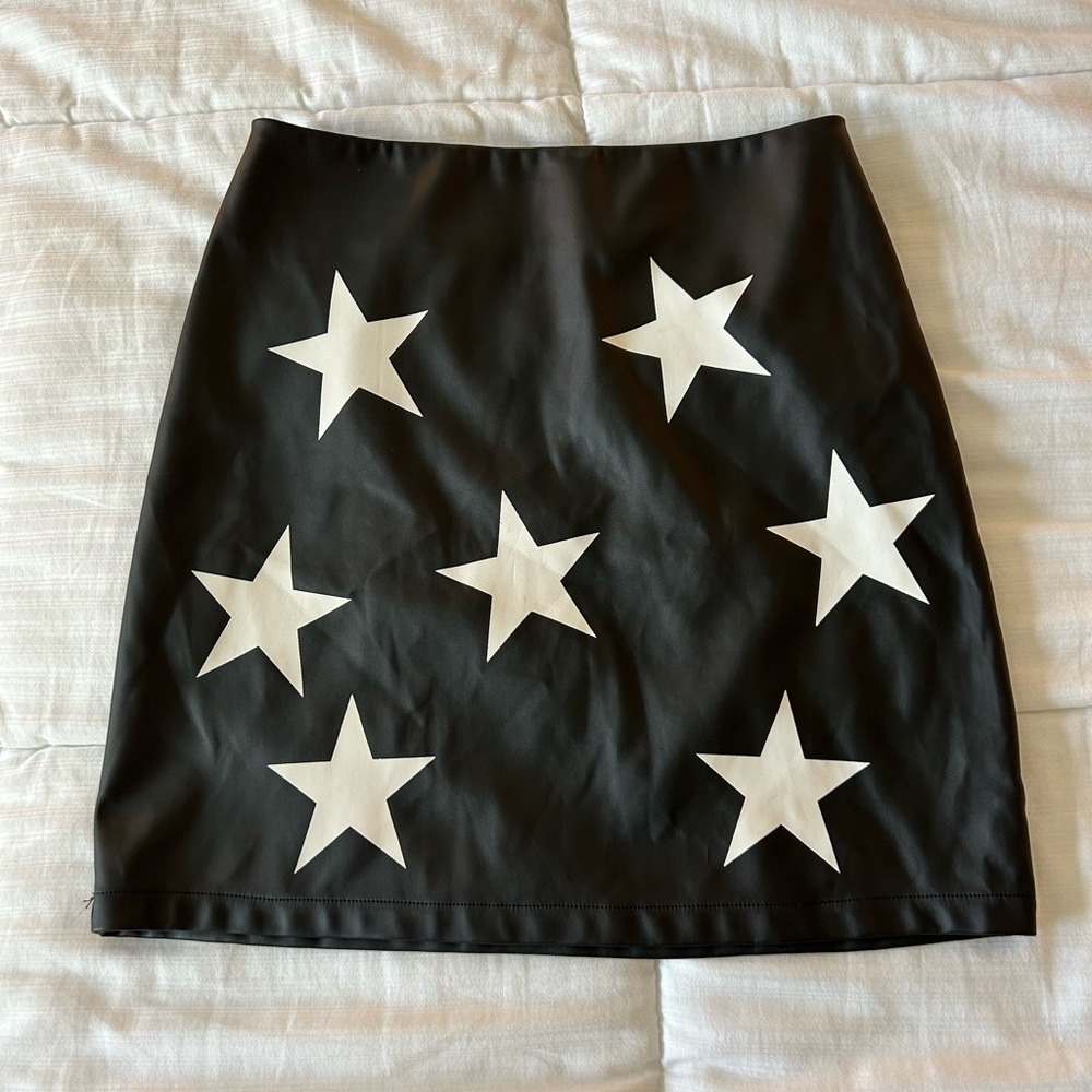 Princess polly leather mini skirt - size 0 - Picture 2 of 4